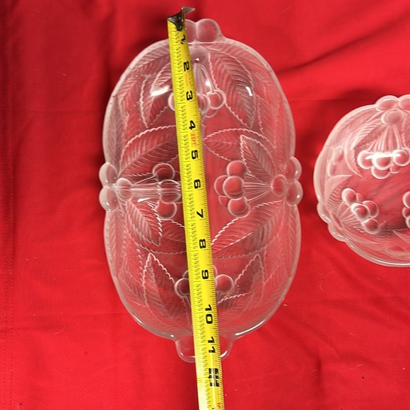 MIKASA BOUNTIFUL- Crystal Divided Relish Dish and bowl - Picture 7 of 7